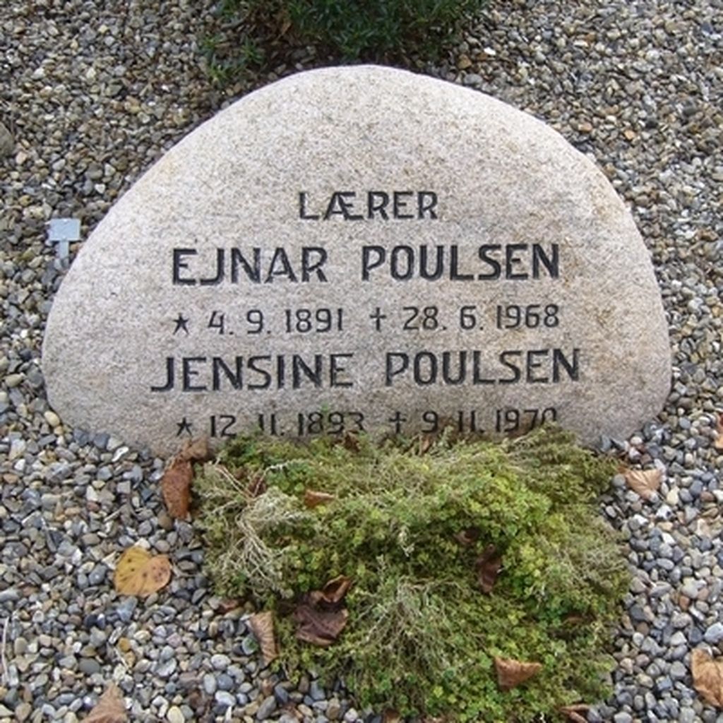 Ejnar Poulsens gravsten